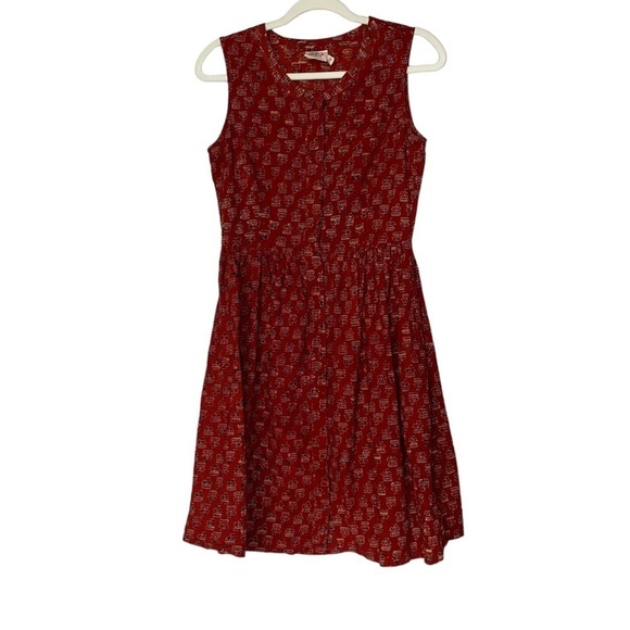 Mata Traders hidden button 100% cotton dress with pockets.‎ Size XS - Picture 1 of 9